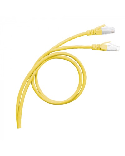 Патч-корд S/FTP, cat. 6а, PVC, 1м, желтый Legrand (051780) в Муроме Патчкорды (медные) Pintop.ru