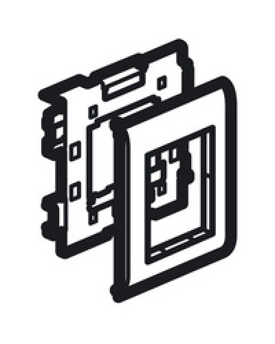 Суппорт Mosaic на 2 модуля 110 мм METRA Legrand (638086) в Муроме Аксессуары для кабель-канала Pintop.ru