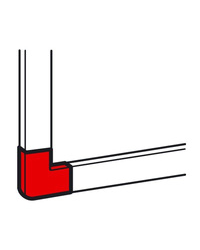 Угол плоский для кабель-канала METRA 20x12 Legrand (638123) в Муроме Аксессуары для кабель-канала Pintop.ru