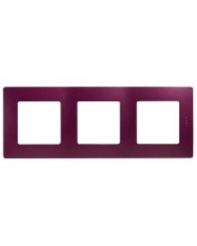 Рамка 3 поста Etika сливовый Legrand 672563 в Муроме Аксессуары для кабель-канала Pintop.ru