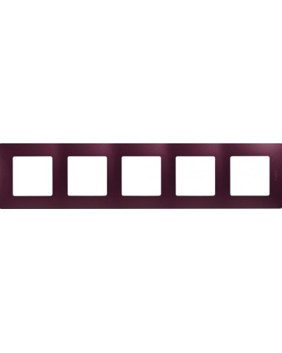Рамка 5 постов Etika сливовый Legrand 672565 в Муроме Аксессуары для кабель-канала Pintop.ru