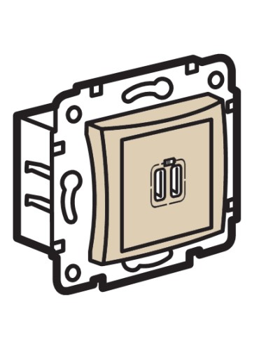 Устройство зарядное с коннекторами USB Legrand (774170) в Муроме Аксессуары для кабель-канала Pintop.ru