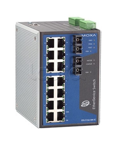 Коммутатор управляемый промышленный 16-портовыйMoxa EDS-516A-MM-SC в Муроме Коммутаторы Pintop.ru