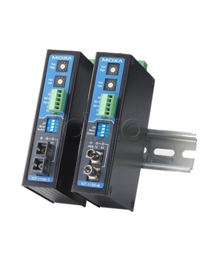 Конвертор RS-232/422/485 в оптику MM (ST)Moxa ICF-1150I-M-ST-T в Муроме Дополнительное оборудование для ОПС Pintop.ru