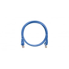 Шнур коммутационный 2хRJ45/8P8C, U/UTP, 4 пары, Кат.5е, PVC, синий (0,3м) NIKOMAX NMC-PC4UD55B-003-BL