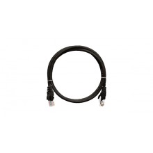 Шнур коммутационный 2хRJ45/8P8C, U/UTP, 4 пары, Кат.5е, LSZH, черный (2м) NIKOMAX NMC-PC4UD55B-020-C-BK