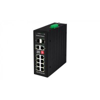 Промышленный PoE коммутатор Gigabit Ethernet на 10 портов NST NS-SW-8G4G-P/I