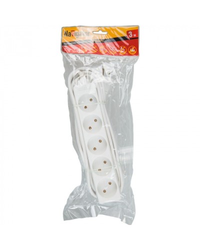 Удлинитель Navigator 71 553 NPE-S-05-300-X-2x0.75б/з 5 гн. 3м в Муроме Блоки розеток Pintop.ru