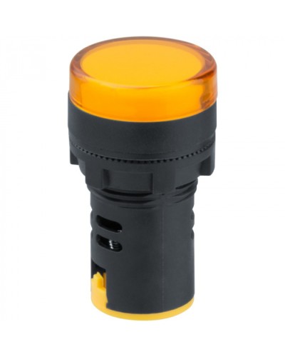 Лампа индикаторная Navigator 82 802 NBI-I-AD22-230-Y желтая d22мм 230В AC/DC в Муроме Источники света(Лампы) Pintop.ru