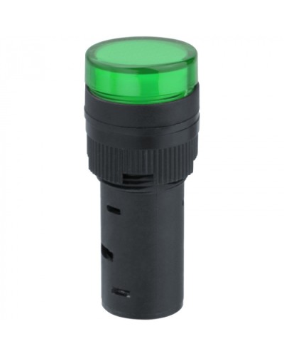 Лампа индикаторная Navigator 82 803 NBI-I-AD16-230-G зеленая d16мм 230В AC/DC в Муроме Источники света(Лампы) Pintop.ru