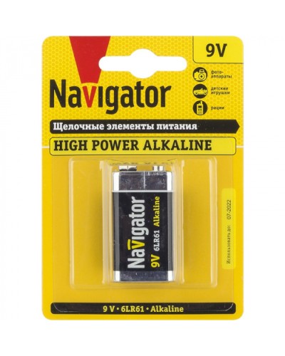 Элемент питания Navigator 94 756 NBT-NE-6LR61-BP1 в Муроме Электротехническое оборудование Pintop.ru