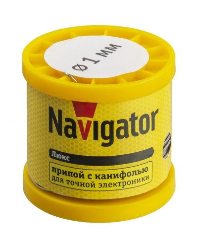Припой Navigator 93 085 NEM-Pos02-61K-1-K200 (ПОС-61, катушка, 1 мм, 200 гр) в Муроме Аксессуары для кабель-канала Pintop.ru