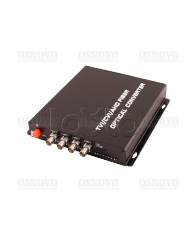 Приёмник 4 каналов видео оптический OSNOVO RA-H4/1F в Муроме Видеоусилители, Модуляторы, Делители Pintop.ru