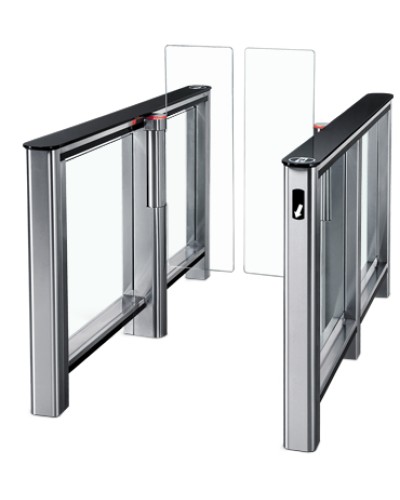 Турникет PERCo-ST-01 с крышками из закал. стекла со створками Створки шириной 300 мм в Муроме Турникеты Pintop.ru
