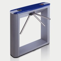 Турникет тумбовый электромеханический со стандартными планками, синей крышкой PERCo-TTD-03.1S (стандартные планки, синяя крышка)