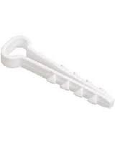 Дюбель-хомут 5-10 белый, прямоугольный (100шт/уп) PROCONNECT 07-4611 в Муроме Стяжки-хомуты Pintop.ru
