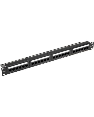Панель коммутационная с кабельным органайзером 19, 1U, 24 порта, UTP, RJ-45, CAT 5e REXANT PRO (02-0031) в Муроме Аксессуары для стоек и шкафов Pintop.ru