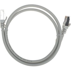 Патч-корд S/FTP, CAT 6A (10G), RJ45-RJ45, 28AWG, LSZH, серый, 1м REXANT 02-0390-1