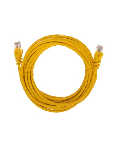 Патч-корд U/UTP, CAT 5e, RJ45-RJ45, 26AWG, LSZH, желтый, 5м REXANT 02-0105-5 в Муроме Патчкорды (медные) Pintop.ru