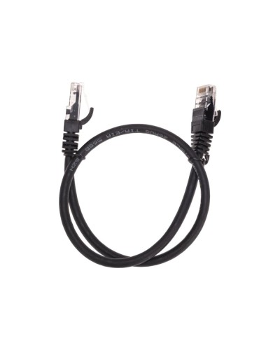 Патч-корд U/UTP, CAT 6, RJ45-RJ45, 26AWG, LSZH, черный, 0,5м REXANT 02-0292-05 в Муроме Патчкорды (медные) Pintop.ru