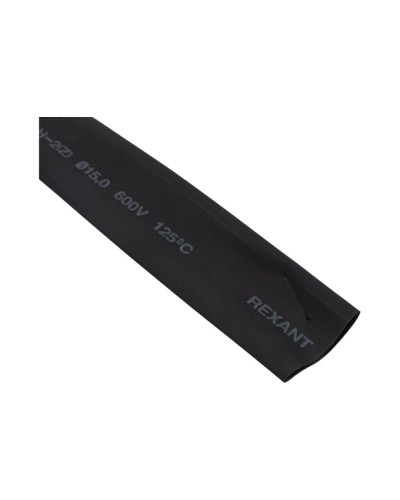 Термоусаживаемая трубка 15.0 / 7.5 мм черная (100 м/бухта) REXANT (49-1506) в Муроме Монтажные материалы Pintop.ru