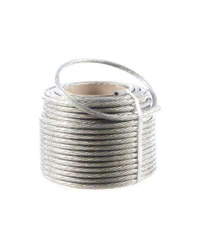 Трос стальной в ПВХ изоляции d=10.0 мм, катушка 50 метров REXANT (09-5300) в Муроме Крепежные изделия Pintop.ru