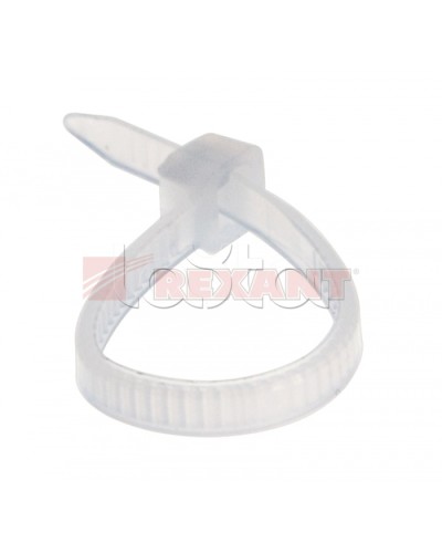 Хомут-стяжка нейлоновый 2.5х80 мм белый (100шт/уп) REXANT 07-0080 в Муроме Стяжки-хомуты Pintop.ru