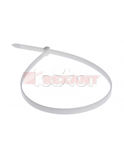 Хомут-стяжка нейлоновый 8х500 мм белый (100шт/уп) REXANT 07-0502 в Муроме Стяжки-хомуты Pintop.ru