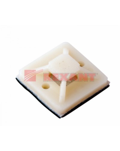 Площадка самоклеющаяся 20 х 20 мм 100 шт (10шт/уп) REXANT 07-2020 в Муроме Стяжки-хомуты Pintop.ru