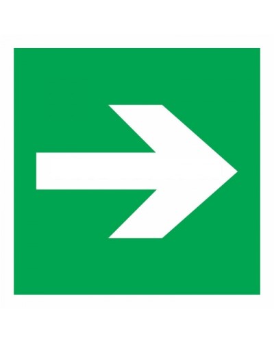 Знак эвакуационный Направляющая стрелка 100x100 (5шт/уп) REXANT 56-0029 в Муроме Дополнительное оборудование для ОПС Pintop.ru