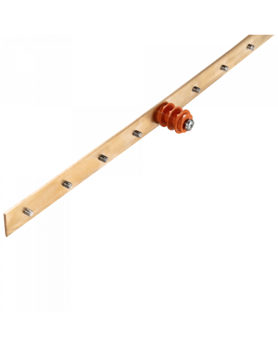 Шина заземления вертикальная, медная 1900х25х3 мм, 34 контакта TWT (TWT-EBARV-42U-25x3/34) в Муроме Аксессуары для стоек и шкафов Pintop.ru