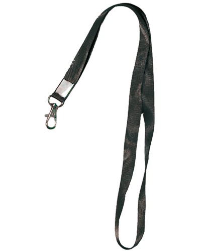 Лента шёлковая с металлическим карабином-защёлкой Tantos TS-STR (black) в Муроме Дополнительное оборудование для СКУД Pintop.ru