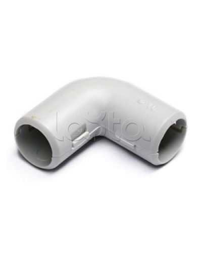 Угол 90° (из двух частей) для труб D32 мм, без галогена Экопласт 41232HF в Муроме Аксессуары для труб (ОКЛ) Экопласт Pintop.ru