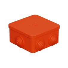 Коробка огн. E110, о/п 85х85х50мм,без галогена, 12 вых., IP55, 4P, оранж. Экопласт (43011HF)