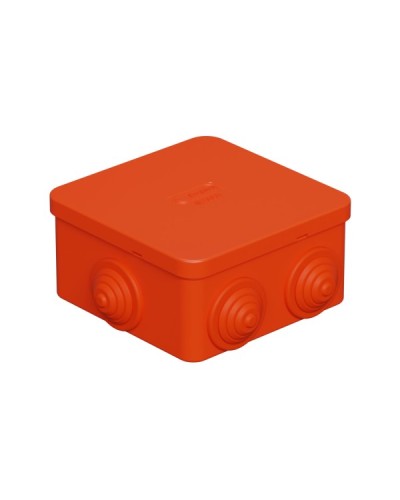 Коробка огн. E110, о/п 85х85х50мм,без галогена, 12 вых., IP55, 3P, оранж. Экопласт (43201HF) в Муроме Распределительные коробки Pintop.ru