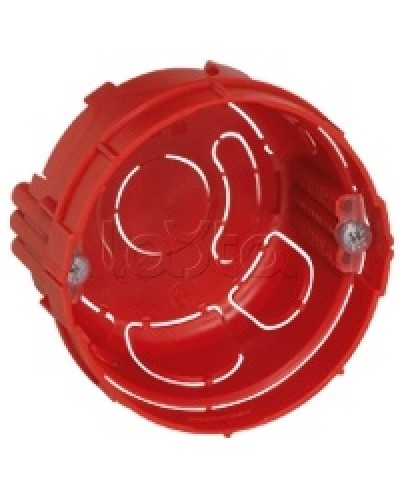 Коробка установочная D65x40мм со стык. ушками межцентр. 71мм, IP20, красный Экопласт 44660 в Муроме Распределительные коробки Pintop.ru