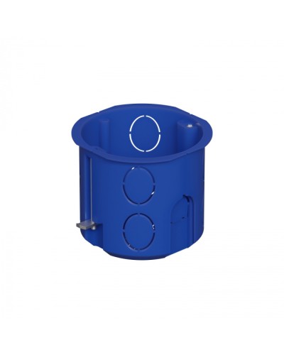 Коробка установочная для г/к D68x62мм с металл. лапками, межцентр 71мм, цвет синий IP20 Экопласт (44665) в Муроме Распределительные коробки Pintop.ru