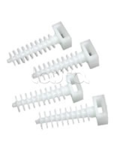 Держатель хомутов для установки в отверстиях D8 мм 37х13 мм Экопласт 47214 в Муроме Крепеж: Дюбели, шурупы, саморезы Pintop.ru