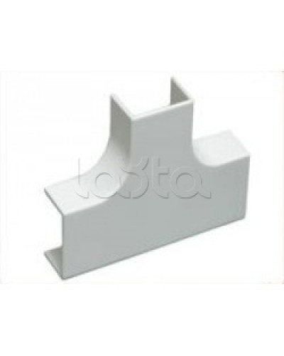 Угол Т-образный плавный стандарт TIA 20x12,5 мм Экопласт 72414R в Муроме Аксессуары для кабель-канала Pintop.ru