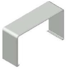 Соединение на стык 40x25, огнестойкость E15-E110 Экопласт 72508-E110