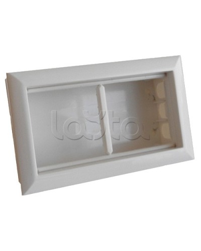 Коробка для открытой проводки на 2 поста 45х45 мм Экопласт 72944 в Муроме Распределительные коробки Pintop.ru