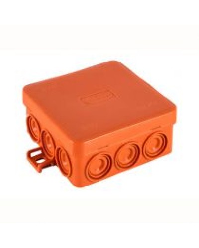 Экопласт JBL085 Коробка огн. E110, о/п 85х85х38мм, без галогена, 12 вых., IP55, цвет оранж. в Муроме Распределительные коробки Pintop.ru