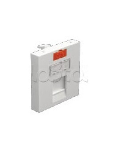 Лицевая панель информационной розетки, 1 вход, белый, 45 х 45 мм 2 модуля Экопласт (87013) в Муроме Аксессуары для кабель-канала Pintop.ru