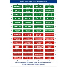 Оповещатель табло полусферическое световое Электротехника и Автоматика ЛЮКС-220 НИ "Человек стрелка вправо"