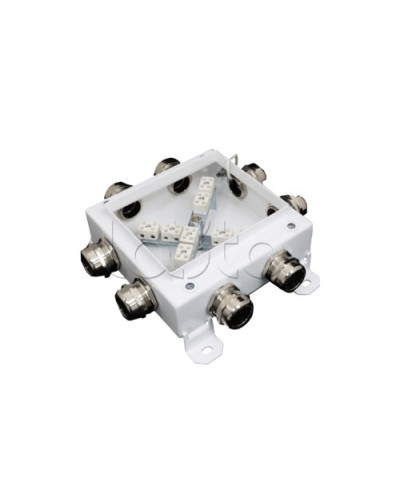 Коробка монтажная огнестойкая Гефест КМ-О (12к*6,0)-IP66 1212, 8 вводов 123х123х6 в Муроме Распределительные коробки Pintop.ru