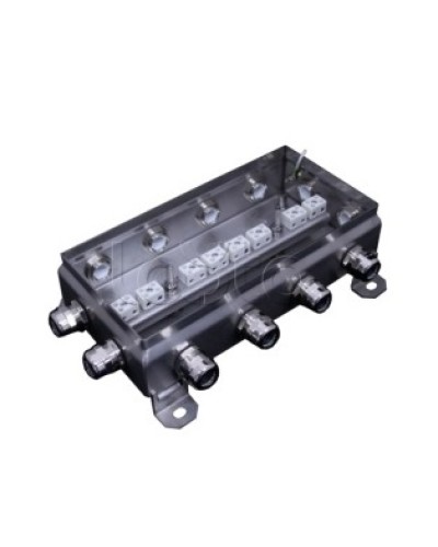 Коробка монтажная огнестойкая Гефест КМ-О (16к*6,0)-IP66 1224нерж, 12 вводов 123х240х60 в Муроме Распределительные коробки Pintop.ru