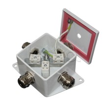 Коробка монтажная огнестойкая Гефест КМ-О (6к)-IP66, дваввода 80х80х68