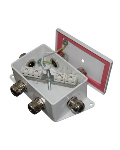 Коробка монтажная огнестойкая Гефест КМ-О (8к*6,0)-IP66-d, три ввода 120х80х68 в Муроме Распределительные коробки Pintop.ru