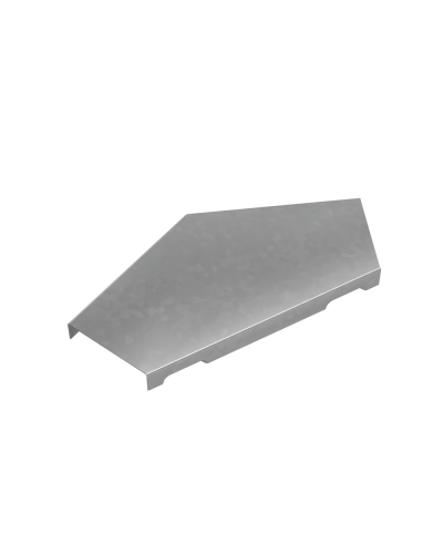 Крышка горизонтального угла 45 гр. 50 мм ПЛЮС INOX304 КМ-Профиль (KGLplus45-50 INOX304) в Муроме Аксессуары для лотков Pintop.ru