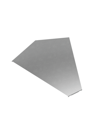 Крышка горизонтального угла 45 гр. 600 мм ПЛЮС КМ-Профиль (KGLplus45-600) в Муроме Аксессуары для лотков Pintop.ru